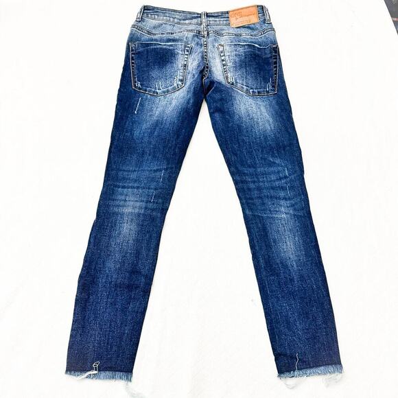 One Teaspoon Freebirds II Low Waist Stretch Fitted Leg Denim Jeans Size 25 - Picture 3 of 8